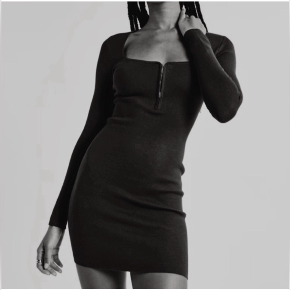 A&F Zip Bodycon Mini Dress NEVER WORN